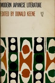 Cover of: Modern Japanese literature by Donald Keene