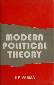 Cover of: Modern political theory