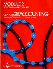 Cover of: Module 2: accounting procedures
