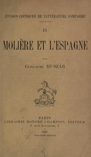 Cover of: Molière et l'Espagne