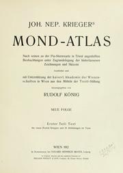 Cover of: Mond-Atlas by Johann Nepomuk Krieger