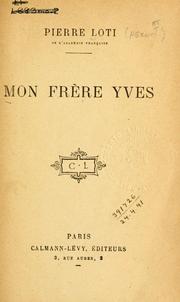 Cover of: Mon frère Yves