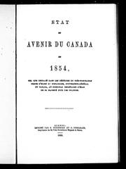 Cover of: Etat et avenir du Canada en 1854 by James Bruce Earl of Elgin