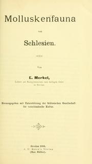 Cover of: Molluskenfauna von Schlesien. by Eduard Merkel