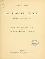 Cover of: monograph of the British Palæozoic Phyllopoda: (Phyllocarida, Packard).