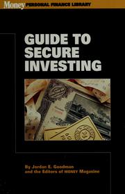 Cover of: Money's guide to secure investing