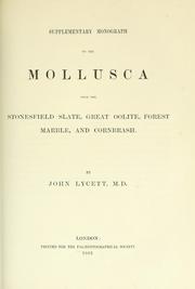 Cover of: monograph of the Mollusca from the Great Oolite chiefly from Minchinhampton and the coast of Yorkshire.