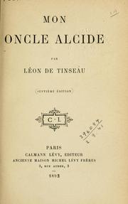 Cover of: Mon Oncle Alcide.