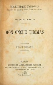 Cover of: Mon oncle Thomas by Pigault-Lebrun