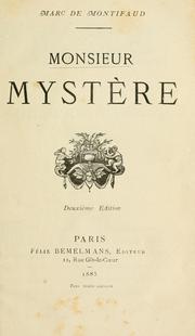 Cover of: Monsieur Mystère