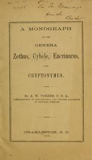 Cover of: monograph on the genera Zethus, Cybele, Encrinurus, and Cryptonymus.