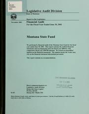 Cover of: Montana State Fund by Montana. Legislature. Legislative Audit Division.