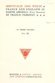 Cover of: Montcalm and Wolfe by Francis Parkman