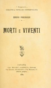 Cover of: Morti e viventi.