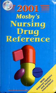 Cover of: Mosby's 2001 nursing drug reference by Linda Skidmore-Roth