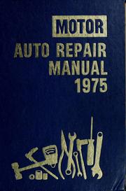 Cover of: Motor auto repair manual