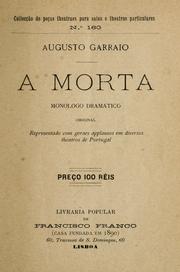 Cover of: A morta: monologo dramatico original