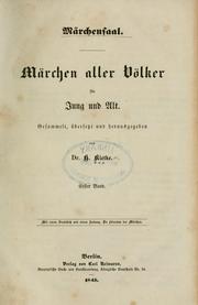 Cover of: Märchensaal: Märchen aller Völker für Jung und Alt