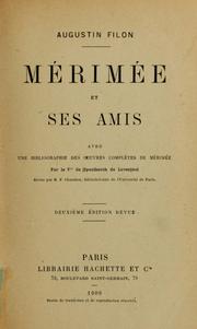 Cover of: Mérimée et ses amis by Augustin Filon