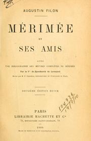 Cover of: Mérimée et ses amis. by Augustin Filon