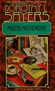 Cover of: Murder must advertise.