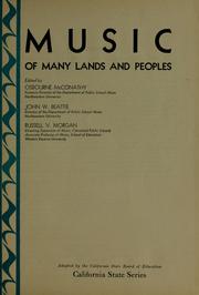 Cover of: Music of many lands and peoples