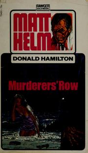 Cover of: Murderer's row by Donald Hamilton