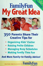 Cover of: My great idea.