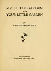 Cover of: My little garden and your little garden