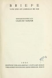 Cover of: Nachgelassene Briefe und Schriften
