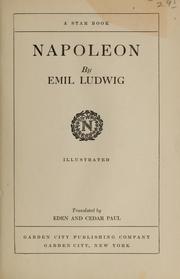 Cover of: Napoleon by Emil Ludwig