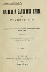 Najnovija Balkanska kriza i Srpsko pitanje by Stojan Novaković