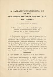 Cover of: A narrative of war time by George W Sherman, George W Sherman