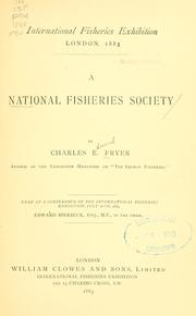 Cover of: national fisheries society