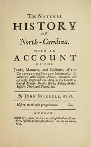 Cover of: The natural history of North-Carolina. by John Brickell