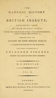 The natural history of British insects by Edward Donovan