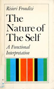Cover of: The nature of the self by Risieri Frondizi