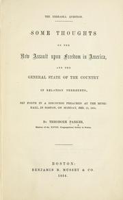 Cover of: The Nebraska question. by Theodore Parker