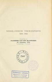Cover of: Nederlandsche Timor-expeditie, 1910-1912 by Gustaaf Adolf Frederik Molengraaff