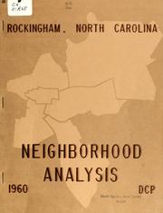 Cover of: Neighborhood analysis, Rockingham, North Carolina