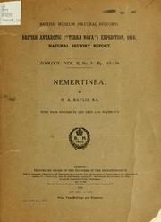 Cover of: Nemertinea by H. A. Baylis