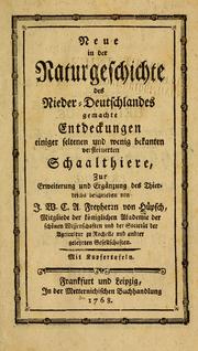 Cover of: Neue in der naturgeschichte des Nieder-Deutschlands by Adolf von Hüpsch