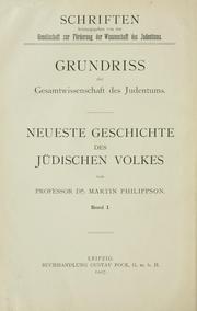 Cover of: Neueste Geschichte des jüdischen Volkes