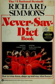 Cover of: Never-say-diet book. by Richard Simmons