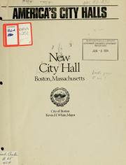 Cover of: New city hall, Boston, Massachusetts.