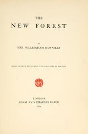 Cover of: New Forest | Alice Julia Argles Rawnsley