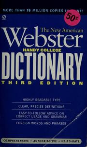 Cover of: The New Handy College Dictionary. by 