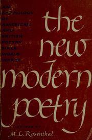 Cover of: The new modern poetry: British and American poetry since World War II