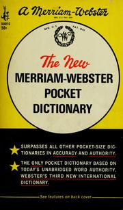 Cover of: The new Merriam-Webster pocket dictionary.