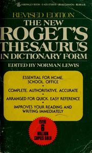 Cover of: The new Roget's Thesaurus in dictionary form